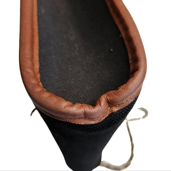 Authentic BURBERRY black canvas vintage clutch converted to crossbody bag - Picture 4 of 8